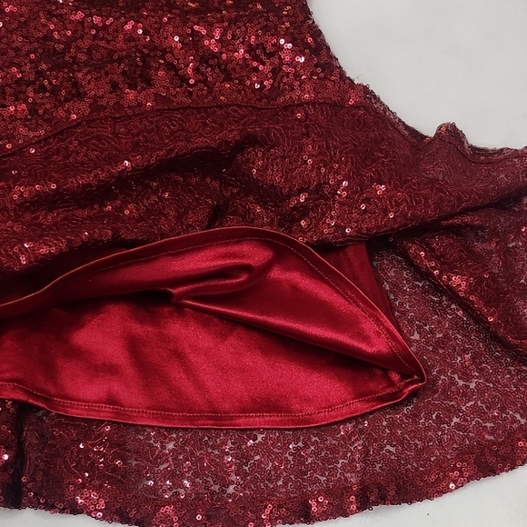 Sparkling Scarlet Kids Dance Dress - Picture 3 of 6